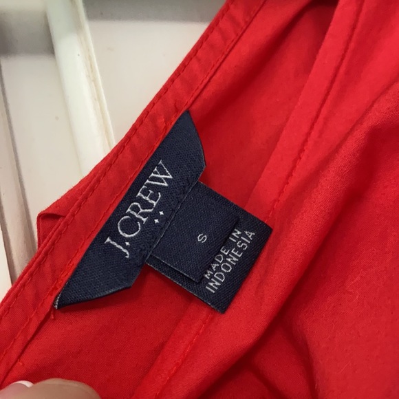 Red J. Crew Bow Peplum Tank - Picture 3 of 7